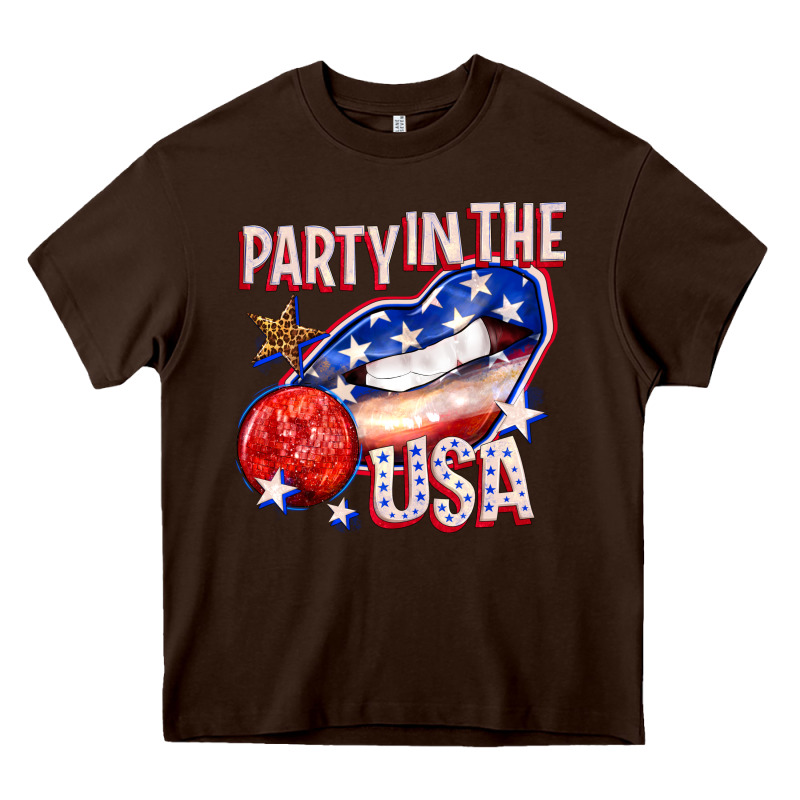 Party In The Usa Billie Wilder Heavy Core Tee by texasbilliewilder | Teevron