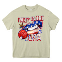 Mossy party in the usa billie wilder Heavy Core Tee - texasbilliewilder