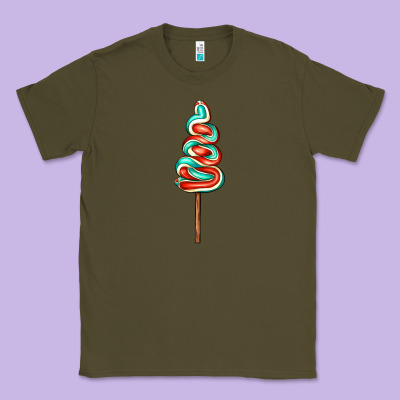 Bluered Lollipop Classic Tee Designed By Adodesignshop