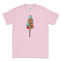 Bubblegum Pink bluered lollipop Classic Tee - AdoDesignShop
