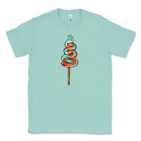 Seafoam bluered lollipop Classic Tee - AdoDesignShop