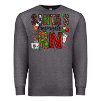 Charcoal Heather santa's favorite rn Premium Sweatshirt - Jasminsmagicworld