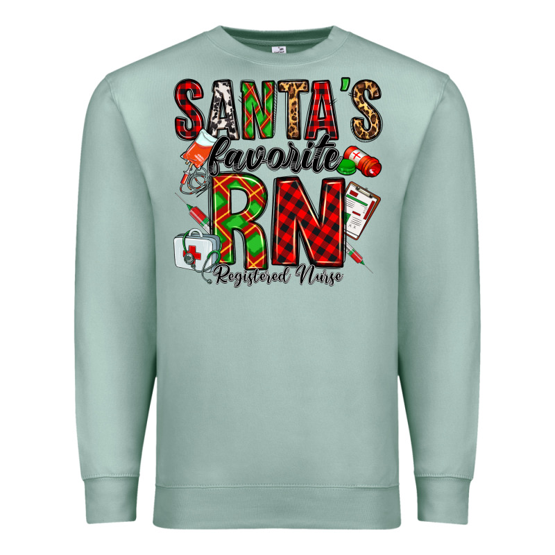 Santa's Favorite Rn Premium Sweatshirt by Jasminsmagicworld | Teevron