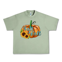 Oil Green fall y'all pumpkin Urban Heavy Tee - JahusDesignShop