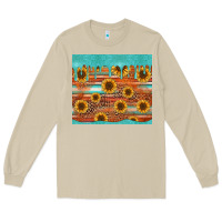 Mushroom turquoise leopard distressed serape background tumbler Long Sleeve Tee - Jasminsmagicworld