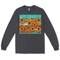 Smoke turquoise leopard distressed serape background tumbler Long Sleeve Tee - Jasminsmagicworld