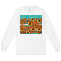 White turquoise leopard distressed serape background tumbler Long Sleeve Tee - Jasminsmagicworld