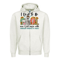 Oatmeal Heather i used to be cool now i just argue with miniature Zipper Hoodie - MaliasSmallBusiness