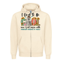 Sandshell i used to be cool now i just argue with miniature Zipper Hoodie - MaliasSmallBusiness