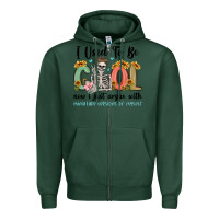 Sports Green i used to be cool now i just argue with miniature Zipper Hoodie - MaliasSmallBusiness