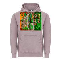 Vintage Zinc irish flag with shamrocks  dead inside but lucky Vintage Hoodie - AdoDesignShop