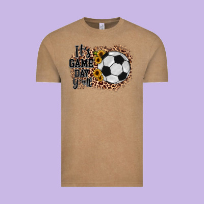 It's Game Day Y'all Soccer Vintage Tee Designed By Jahusdesignshop