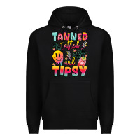 Black tanned tattled and tipsy Premium Hoodie - JahusDesignShop