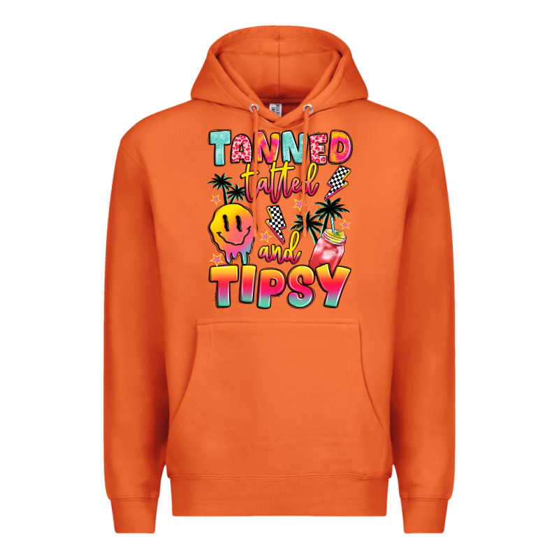 Tanned Tattled And Tipsy Premium Hoodie by JahusDesignShop | Teevron