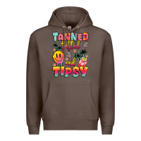 Coffee tanned tattled and tipsy Premium Hoodie - JahusDesignShop