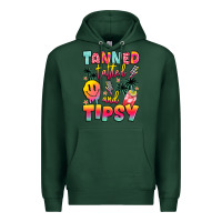 Sports Green tanned tattled and tipsy Premium Hoodie - JahusDesignShop