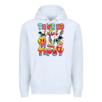 White tanned tattled and tipsy Premium Hoodie - JahusDesignShop