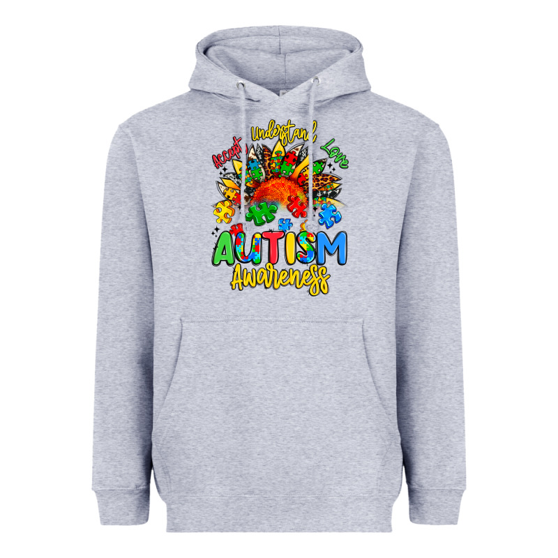 Accept Understand Love Autism Awareness Heavyweight Hoodie by Artiststas | Teevron