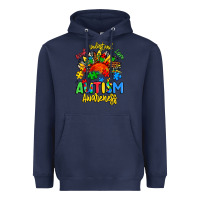 Navy accept understand love autism awareness Heavyweight Hoodie - Artiststas