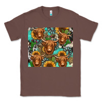 Chestnut long haired shaggy cow western Classic Tee - Jasminsmagicworld
