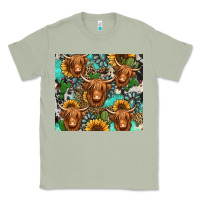 Matcha long haired shaggy cow western Classic Tee - Jasminsmagicworld