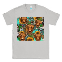 Moon Dust long haired shaggy cow western Classic Tee - Jasminsmagicworld