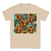 Mushroom long haired shaggy cow western Classic Tee - Jasminsmagicworld