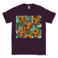Plum long haired shaggy cow western Classic Tee - Jasminsmagicworld
