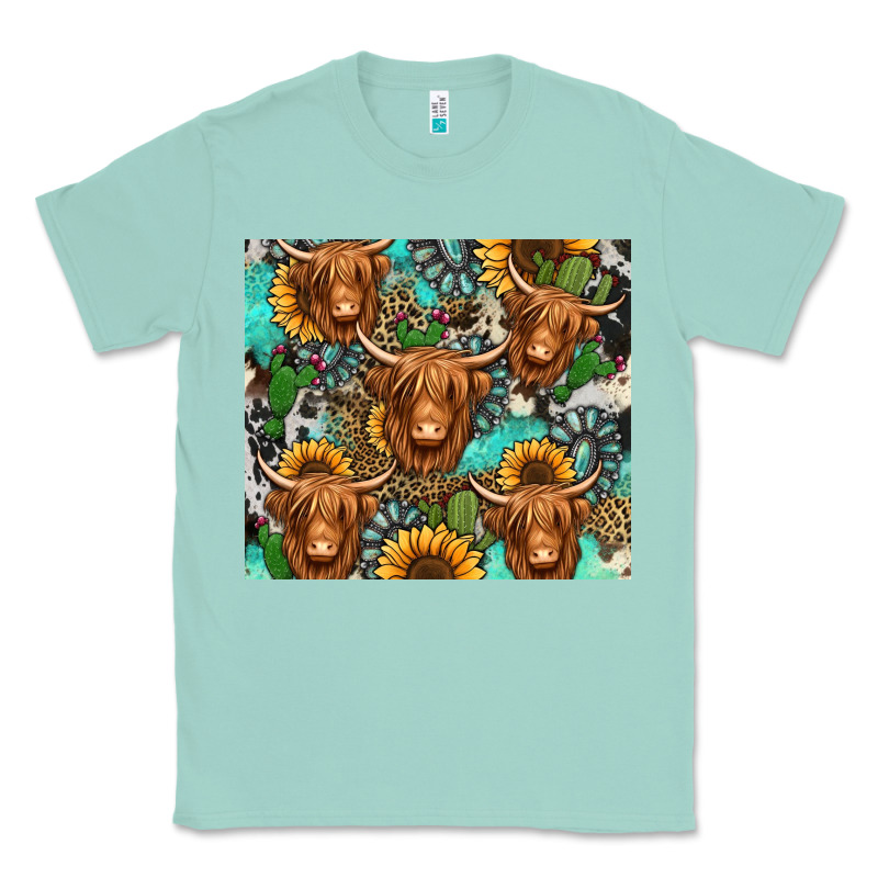 Long Haired Shaggy Cow Western Classic Tee by Jasminsmagicworld | Teevron