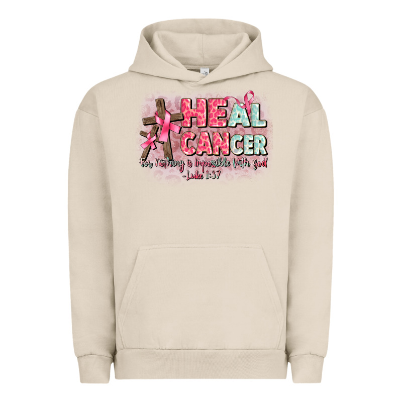 Heal Cancer Luke 1 37 Urban Hoodie by CowGirlArtShop | Teevron