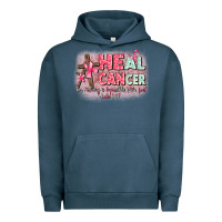 Pigment Midnight Navy heal cancer luke 1 37 Urban Hoodie - CowGirlArtShop