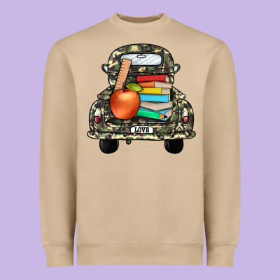 Farm Truck,back To School Heavyweight Sweatshirt Designed By Jahusdesignshop