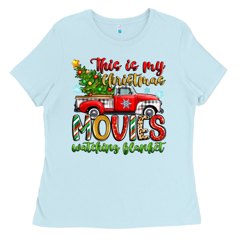 This Is My Christmas Movies Watching Blanket Ladies Tee by Zillion Design Studio | Teevron