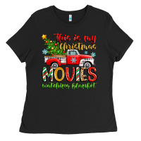 Black this is my christmas movies watching blanket Ladies Tee - Zillion Design Studio
