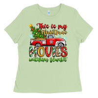 Matcha this is my christmas movies watching blanket Ladies Tee - Zillion Design Studio