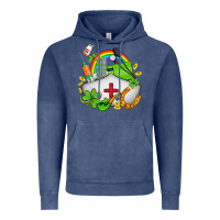 Vintage Denim nurse  st patricks Vintage Hoodie - AdoDesignShop
