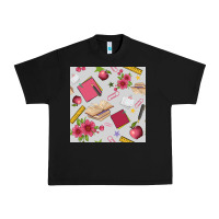 Black back to school  seamless pattern Urban Heavy Tee - BundleAndBundleShop