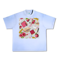 Grape Ice back to school  seamless pattern Urban Heavy Tee - BundleAndBundleShop