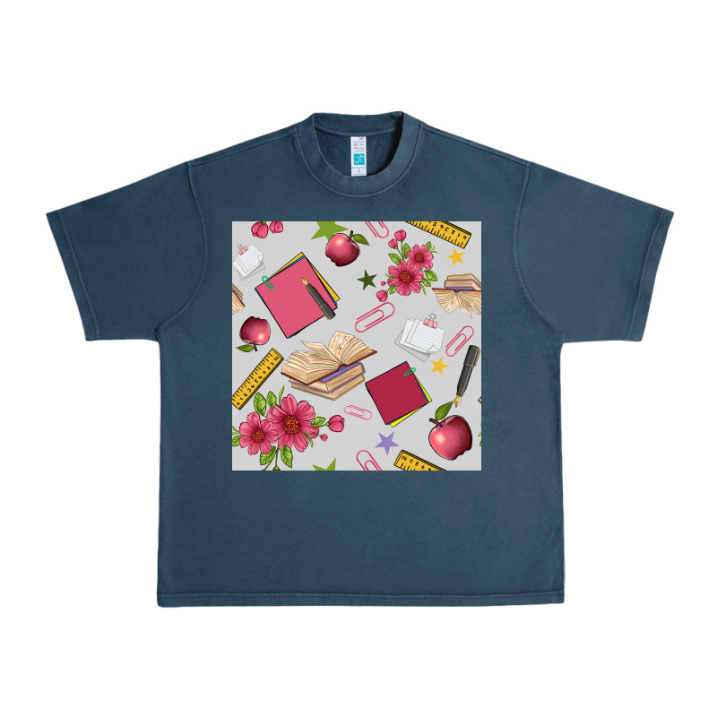 Back To School  Seamless Pattern Urban Heavy Tee by BundleAndBundleShop | Teevron