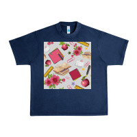 Navy back to school  seamless pattern Urban Heavy Tee - BundleAndBundleShop