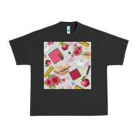Pigment Black back to school  seamless pattern Urban Heavy Tee - BundleAndBundleShop