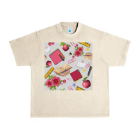 Sandshell back to school  seamless pattern Urban Heavy Tee - BundleAndBundleShop