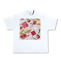 White back to school  seamless pattern Urban Heavy Tee - BundleAndBundleShop