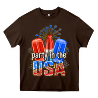 Chocolate Brown party in the usa popsicles billie wilder Heavy Core Tee - texasbilliewilder