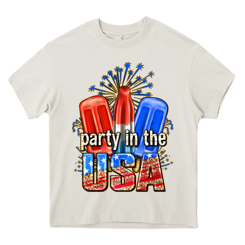 Party In The Usa Popsicles Billie Wilder Heavy Core Tee by texasbilliewilder | Teevron