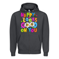 Smoke happy looks good on you Zipper Hoodie - NancyCooperArtShop