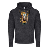 Vintage Black sunflower boho bull skull with hands Vintage Hoodie - RanaPortraitStore