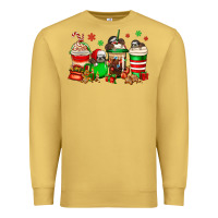 Antique Gold christmas sloth coffee cups Premium Sweatshirt - Jasminsmagicworld