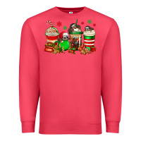 Cardinal christmas sloth coffee cups Premium Sweatshirt - Jasminsmagicworld