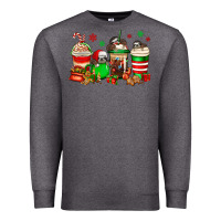 Charcoal Heather christmas sloth coffee cups Premium Sweatshirt - Jasminsmagicworld